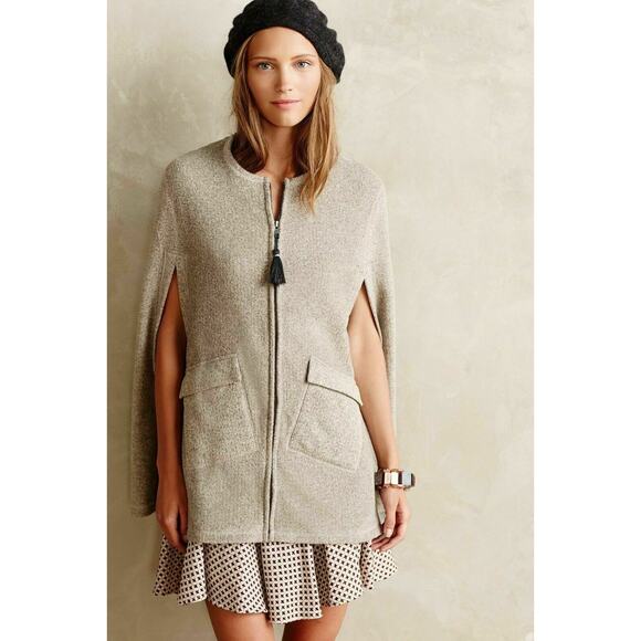 Anthropologie Saturday Sunday Whimbrel Cape Poncho Size Small - Picture 1 of 11